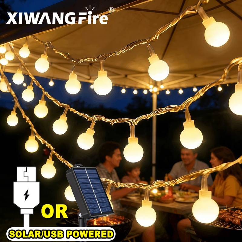 Farming And Agriculture - Guirnalda de Luces Solares/USB/a Pilas de