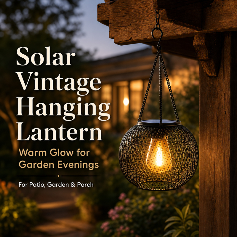 Farming And Agriculture - Lámpara LED Solar Colgante para Exterior,