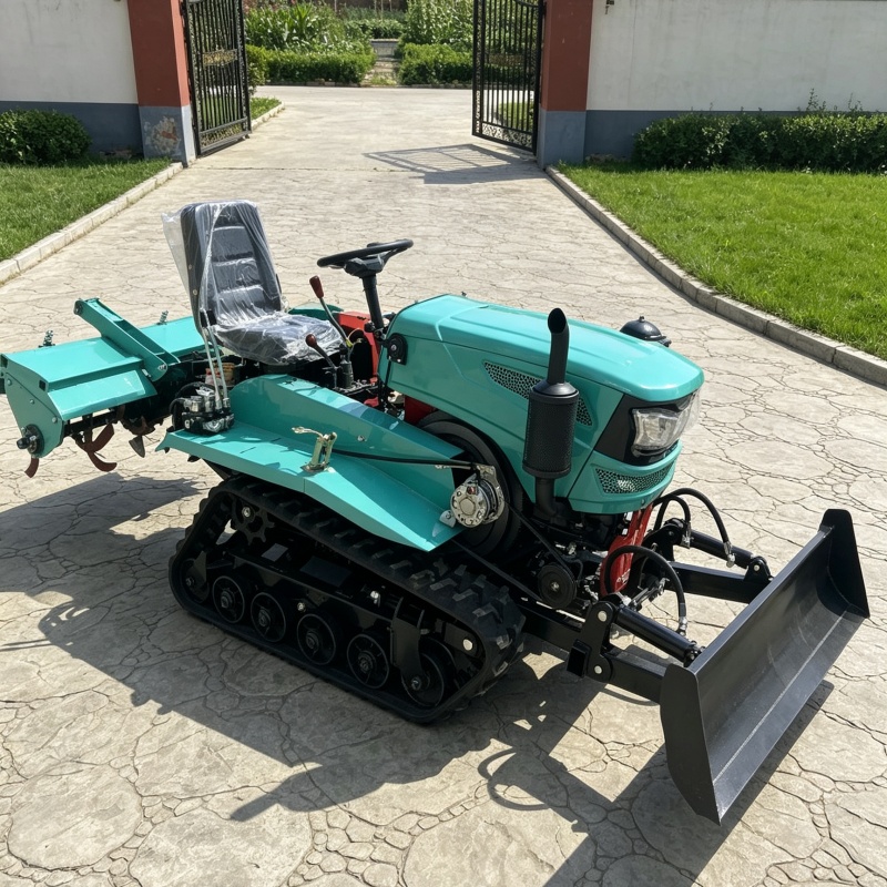 Agriculture Gardening Farming - Motocultor Rotatorio de Orugas para Exportación