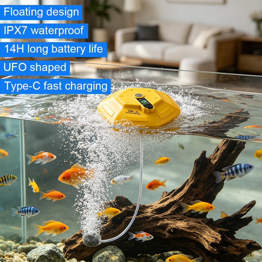 Bomba de aireación flotante pa - Fish Pond Aerator reseña y precio