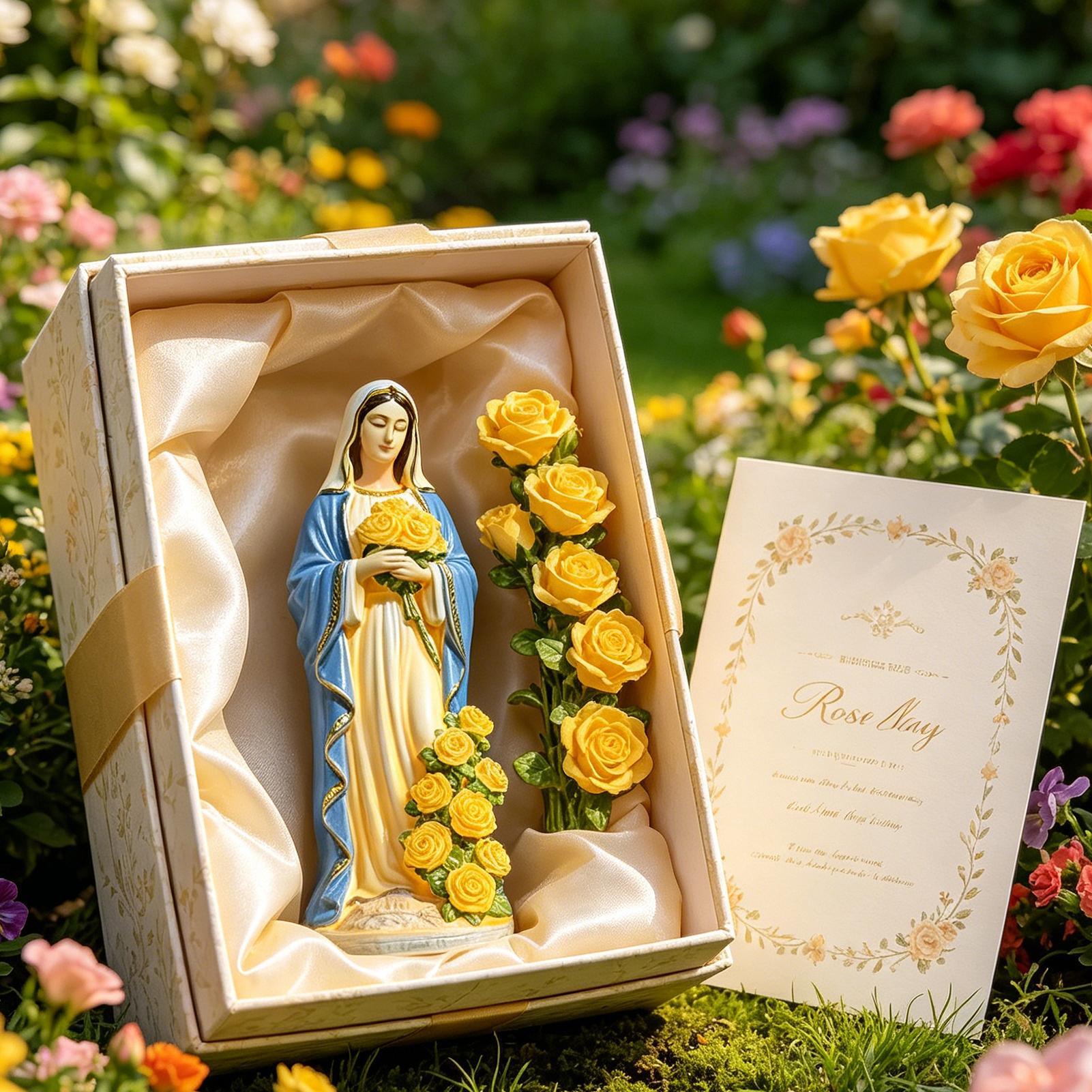 Estatua solar de la Virgen Mar - Farming And Agriculture reseña y precio