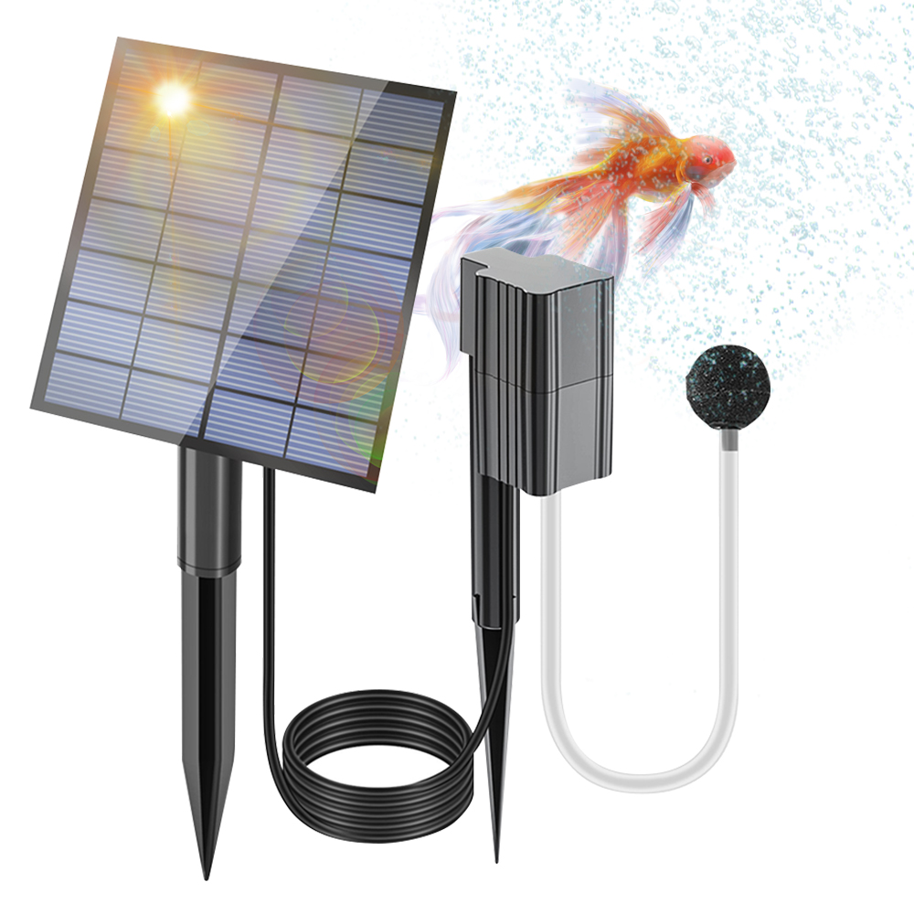 Aireador de estanque con energ - Fish Pond Aerator reseña y precio