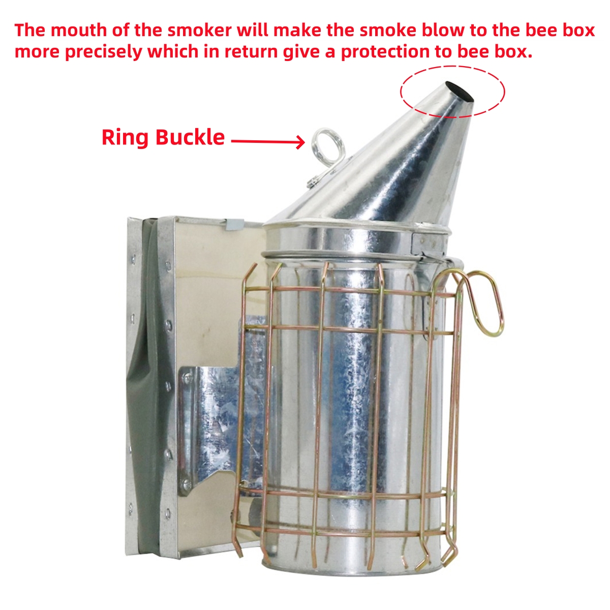 Ahumador de cuero de acero ino - Bee Smoker Tool reseña y precio