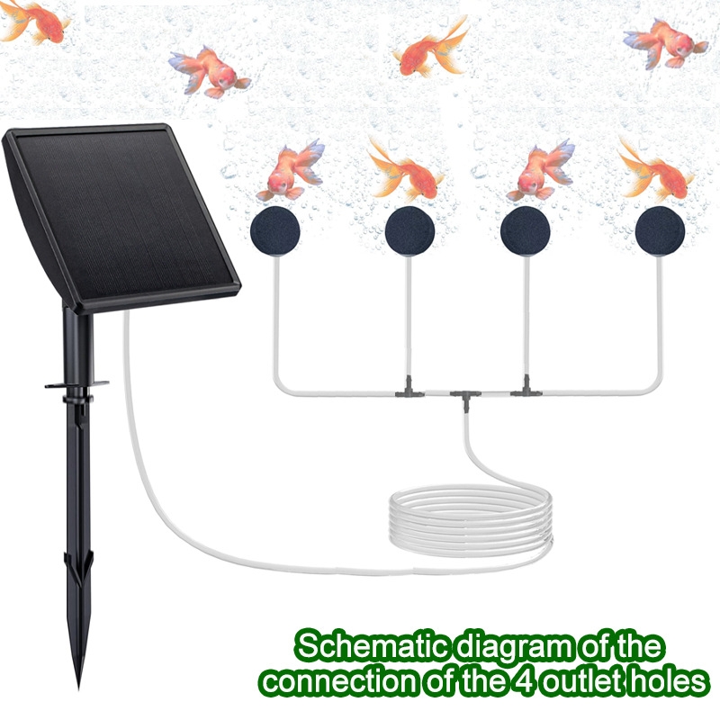 Aireador de estanque solar, bo - Fish Pond Aerator reseña y precio